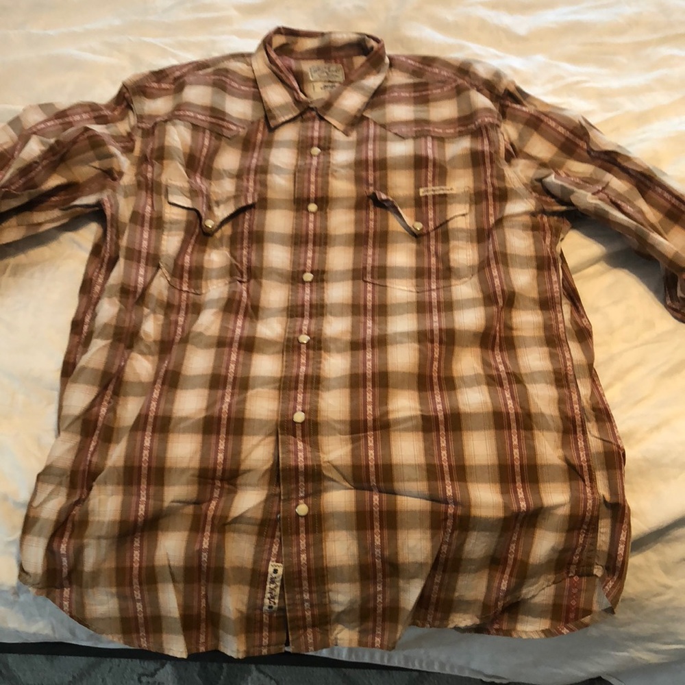 Large Lucky Brand striped western